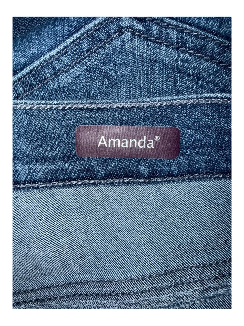 Gloria Vanderbilt Amanda Jeans - Short Blue Medium Wash Straight‎ Leg - Size 20W